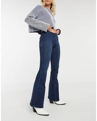 Free People Penny - Jeans a zampa blu senza chiusura