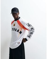 ICECREAM - Mesh Long Sleeve Racer T-shirt With Graphic Print - Lyst
