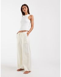 Hollister - Wide Leg Pajama Bottoms - Lyst