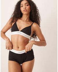 Calvin Klein - Modal Rib Boyshort - Lyst