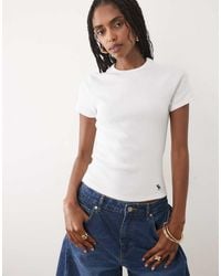 Abercrombie & Fitch - Short Sleeve Seamless Baby Tee - Lyst