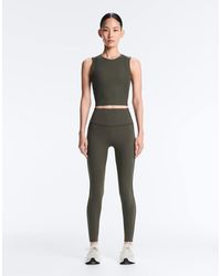 Oysho - Comfortlux High Rise Rib Ankle-Length Leggings - Lyst