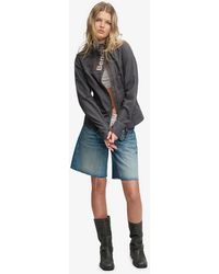 Bench x Superdry & Co - Double Zip Funnel Ripstop Jacket - Lyst