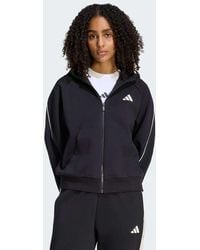 adidas Originals - Stadium Small Logo Full Zip Hoodie - Lyst