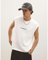 Bershka - Embroidered Vest Top - Lyst