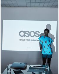 ASOS - Open Back Cluster Embellished Mini T-shirt Dress - Lyst