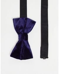 French Connection - Velvet Bow Tie - Lyst