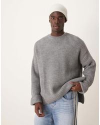 ASOS - – oversize-strickpullover aus schwerem wollmix - Lyst