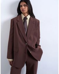 TOPSHOP - 2 Button Relaxed Fit Blazer - Lyst