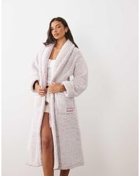 DKNY - Long Sherpa Robe - Lyst