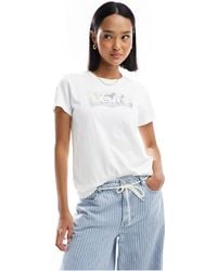 Levi's - Perfect T-shirt With Western Print Batwing Logo - Lyst