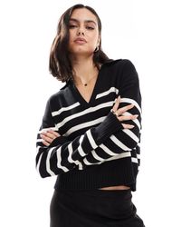 Pimkie - V Neck Collar Detail Jumper - Lyst