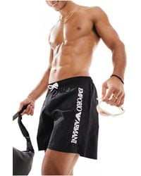 Emporio Armani - Bodywear Logo Swim Shorts - Lyst