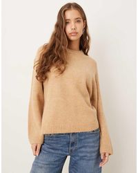 Gina Tricot - Crew Neck Knitted Wool Alpaca Jumper - Lyst