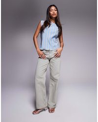 ASOS - Jeans Comfort Stretch Dritti Lavaggio Vintage - Lyst