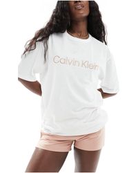 Calvin Klein - Pure Cotton T-shirt And Short Set - Lyst
