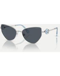 Swarovski - – sk7003 – unregelmäßig geformte sonnenbrille - Lyst