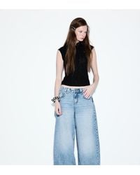 Stradivarius - Petite D80 Barrel Fit Jeans - Lyst