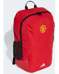 adidas Originals - Mochila Roja, Negra Y Blanca Con Diseño De La Primera Equipación Del Manchester United De -Rojo - Lyst