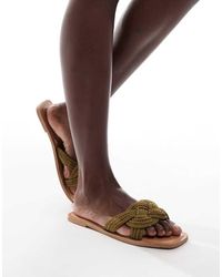 ASOS - Flora Woven Mule Sandal - Lyst