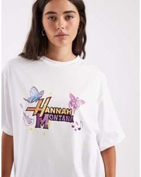ASOS - Disney Oversized T-Shirt With Hannah Montana Print - Lyst