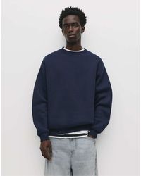 Pull&Bear - Basic Sweatshirt Mit Rundausschnitt - Lyst