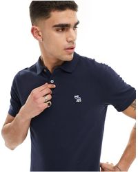 Abercrombie & Fitch - Elevated Icon Logo Pique Polo - Lyst