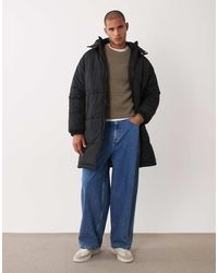 ASOS - Longline Puffer Jacket - Lyst