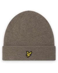 Lyle & Scott - Headwear Lambswool Blend Ribbed Beanie - Lyst