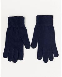 ASOS Guanti touchscreen blu navy