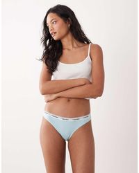 Calvin Klein - String Met Logo - Lyst