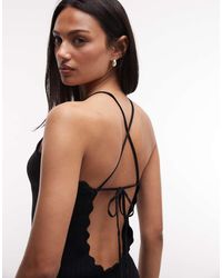 Monki - Crochet Style Halter Top Co-ord - Lyst