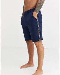 Tommy Hilfiger Authentic Lounge Shorts Side Logo Taping - Blue