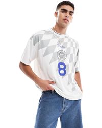 ASOS - Oversized T-shirt With High Build Sports Graphic - Lyst