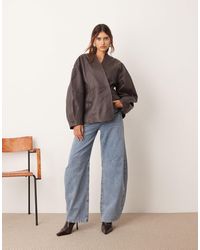 ARRANGE - Sydney - jean coupe bouffante style années 90 - clair délavé - Lyst