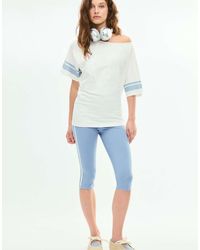 Stradivarius - Side-stripe Capri leggings - Lyst