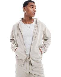 The Couture Club - Co-ord Raw Seam Zip Through Hoodie - Lyst