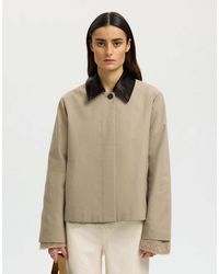 SELECTED - Kort Jack Met Contrasterende Kraag - Lyst