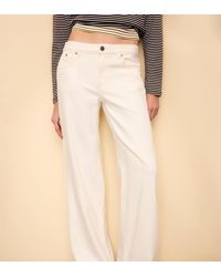 Stradivarius - Tall D91 Low Wide-leg Twill Jeans - Lyst