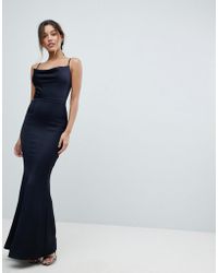 lipsy cowl neck maxi dress blue lipsy cowl neck maxi dress blue