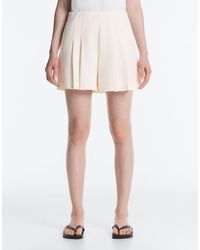 Oysho - Striped Textured Cotton Bermuda Shorts - Lyst