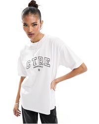 The Couture Club - T-shirt bianca stile college - Lyst