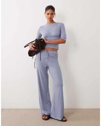ASOS - Wide Leg With Tie Detail Co-Ord Trouser - Lyst