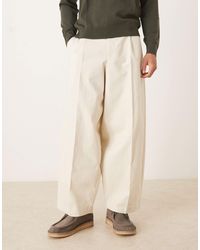 ASOS - Smart 100% Cotton Extreme Tapered Pants With Front Pleats - Lyst