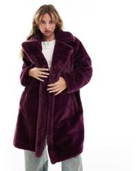 French Connection - Faux Fur Coat - Lyst