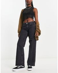 ONLY - Juicy Low Rise Wide Leg Jeans - Lyst