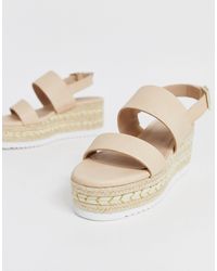 asos design jaguar espadrille flatforms