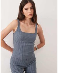 Mango - Victoria Square Neck Sleeveless Top Co-Ord - Lyst