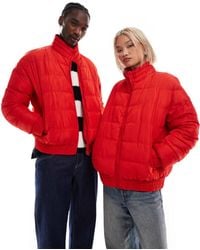 Reclaimed (vintage) - Unisex Zip Through Puffer Jacket - Lyst
