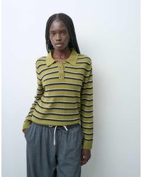 Gap - Cashsoft Knitted Striped Polo Top - Lyst